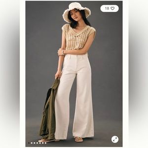 FRAME Le Palazo Jeans Vintage White 25 NWT